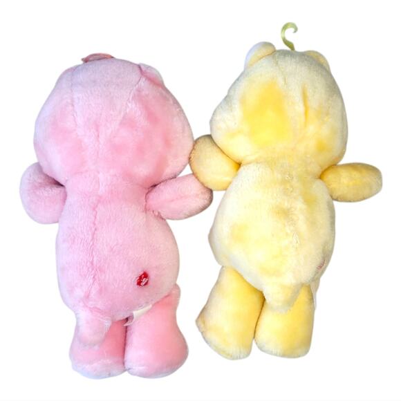 Vintage 80s Care Bears Plush Stuffed Animals Love A Lot & Sunshine LOT - Picture 7 of 9